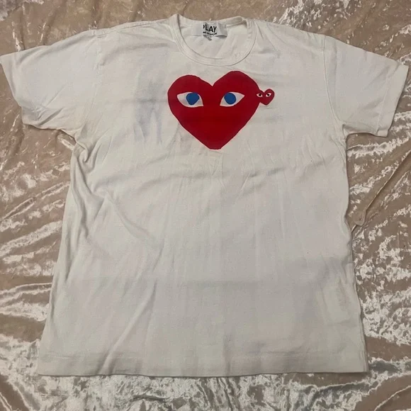 Comme des Garçons Play Heart Printed Crewneck T-Shirt - Picture 2 of 6